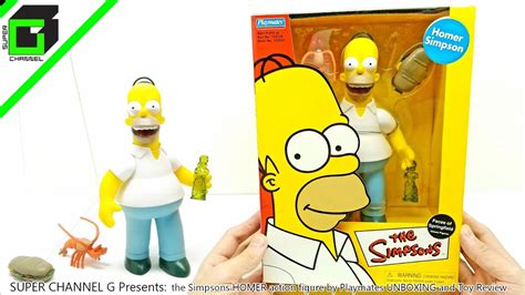 The Simpsons Homer Deluxe Action Figure By Playmates Unboxing And Toy
