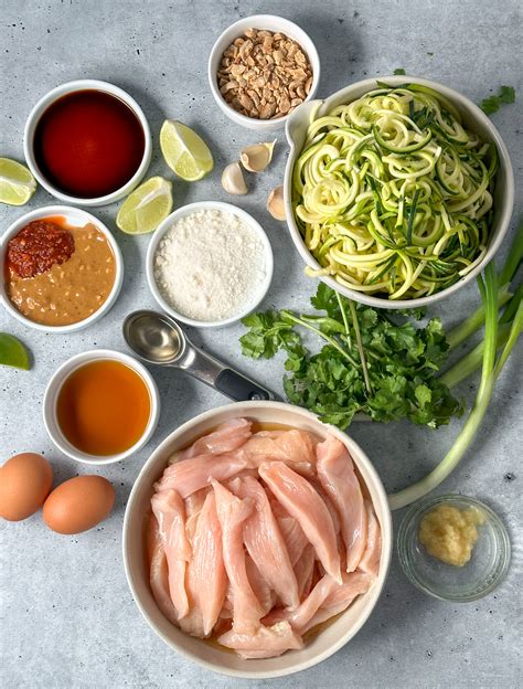 Chicken Pad Thai Zoodles Meal Prep On Fleek