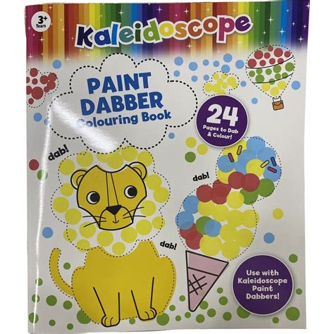 Kaleidoscope Paint Dabber Colouring Book Big W Coloring Books