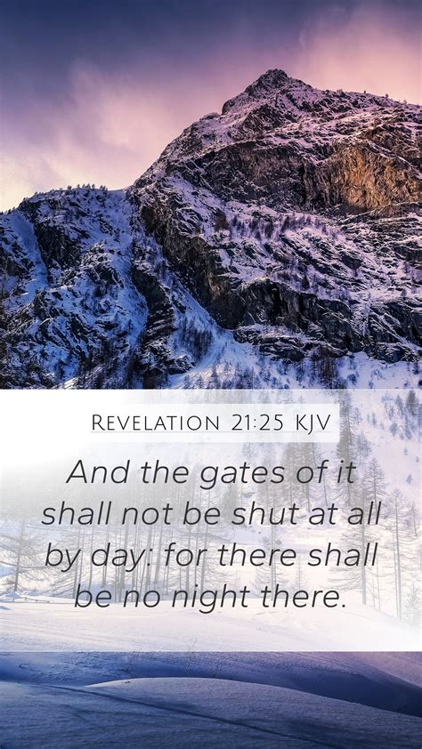 Revelation 2125 Kjv Mobile Phone Wallpaper And The Gates Of It Shall