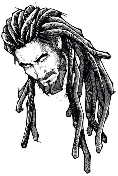 How To Draw Dreadlocks Male At How To Draw