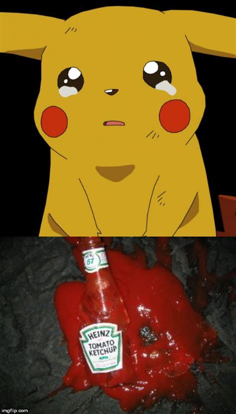 Image Tagged In Pikachu Cryingketchupanime Imgflip
