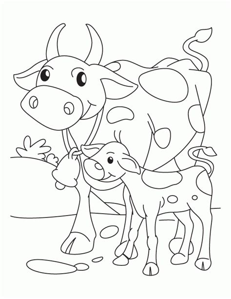 Printable Cow Coloring Pages Coloring Home