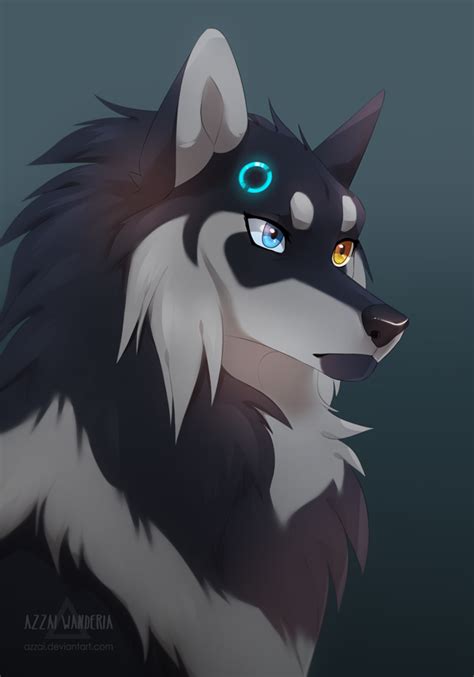 Azzai Android By Azzai Cute Wolf Drawings Anime Wolf Drawing