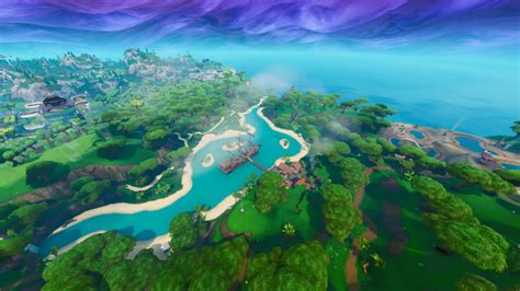 Fortnite Fortbyte 70 Accessible By Skydiving Above Lazy Lagoon With