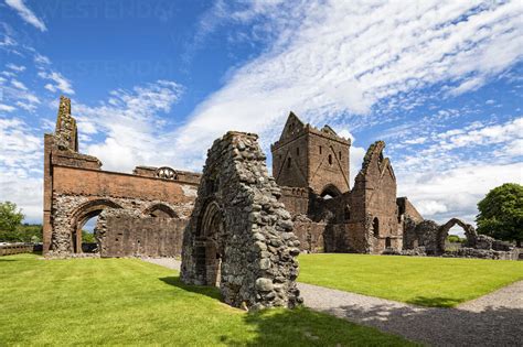 United Kingdom Scotland Dumfries And Galloway Sweetheart Abbey Stock
