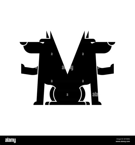 Wolf Symbol Werewolf Sign Forest Predator Vector Illustration Stock