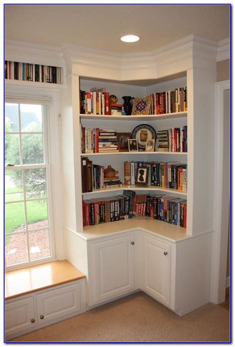 Corner bookshelves have so many advantages. Short Corner Bookcase - Bookcase : Home Design Ideas # ...