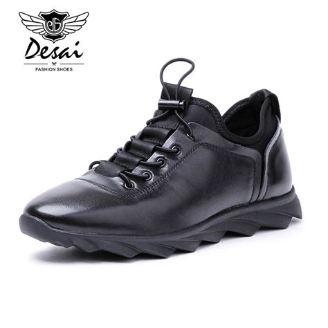Desai 2017 Men Shoes Genuine Leather Luxury Brand Italian Designer Men