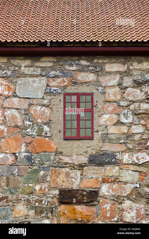 Window In Stone Wall Stock Photo Alamy