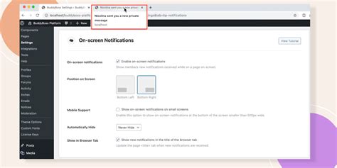 On Screen Notifications Knowledge Base Buddyboss Resources