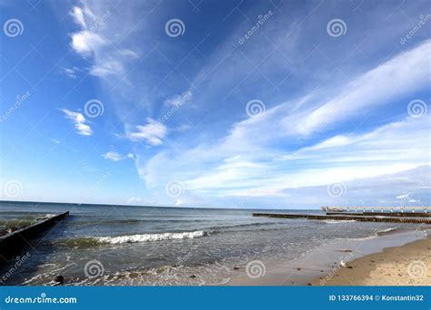 The Coast Of Baltic Sea At Kaliningrad Russia Stock Photo Image Of