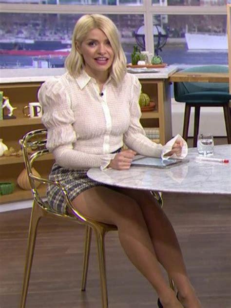 Holly Willoughby Flashes Pins In Tartan Miniskirt As She Wows On This