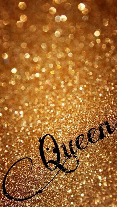 Gold Glitter Queen Wallpaper Wallpapers Made By Me