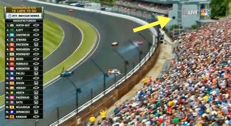 Tire Goes Flying Over Grandstand During Scary Indy 500 Crash