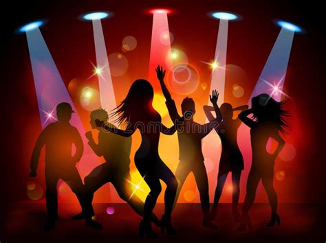 Party People In Club Stock Vector Illustration Of Night 67119463