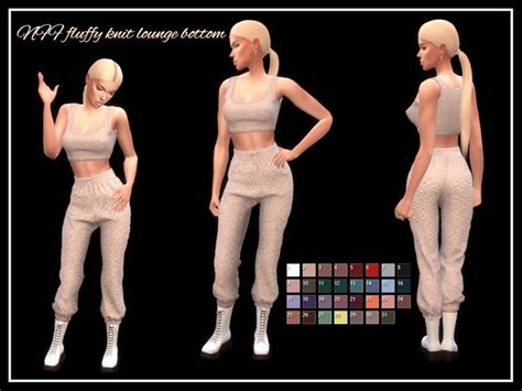 The Sims Resource Nff Fluffy Knit Lounge Bottom