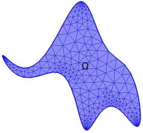 1 Exemple De Maillage Triangulaire Sur Un Domaine Ω Download