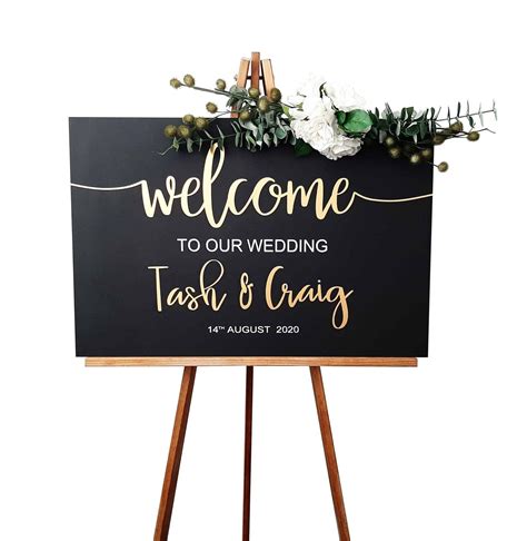 Welcome To Our Wedding Sign Wood Wood Signs Wedding T Etsy Australia