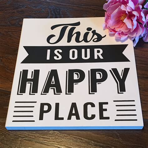 This Is Our Happy Place Wood Sign By Signsandmorebyamy On Etsy This