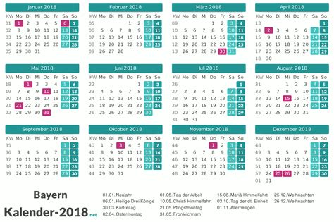 Für ihre urlaubsplanung finden sie hier eine übersicht der feiertage und brückentage 2021 und 2022 in bayern und ganz deutschland. Kalender 2018 Bayern