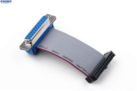 D Sub 15 Ways Female 14 Pin Ribbon Cable Custom 2mm Pitch Hard Disk