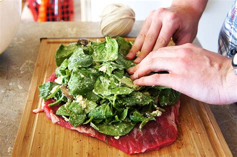 Strain into medium saucepan, pressing on solids to extract as much liquid as possible. Beef Tenderloin Stuffed with Mushrooms, Spinach, & Blue ...