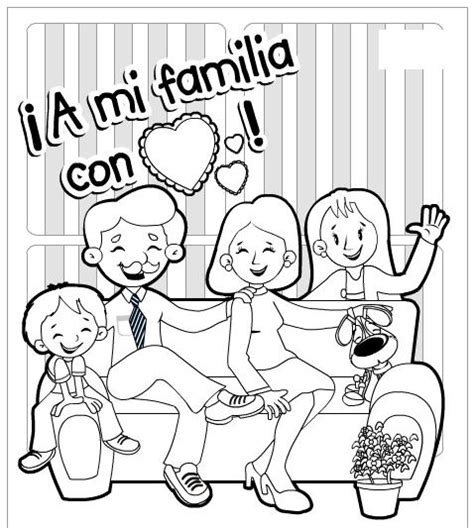 30 Dibujo Familia Para Colorear Png Abra