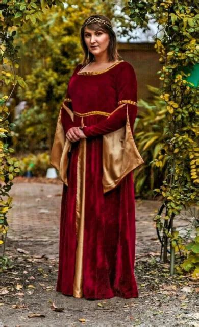 Plus Size Renaissance Gown Ren Faire Medieval Dress Larp Costume Sca