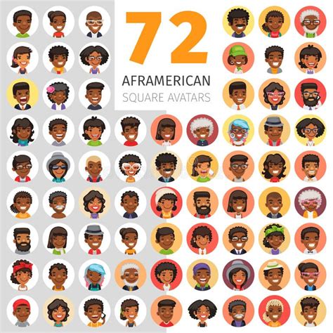African American Emoji Emoticon Happy Stock Illustrations 204 African