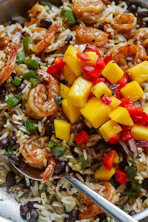 Spicy Shrimp Jerk Recipe with Rice and Black Beans ...
