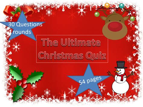 The Fun Christmas Quiz Teaching Resources