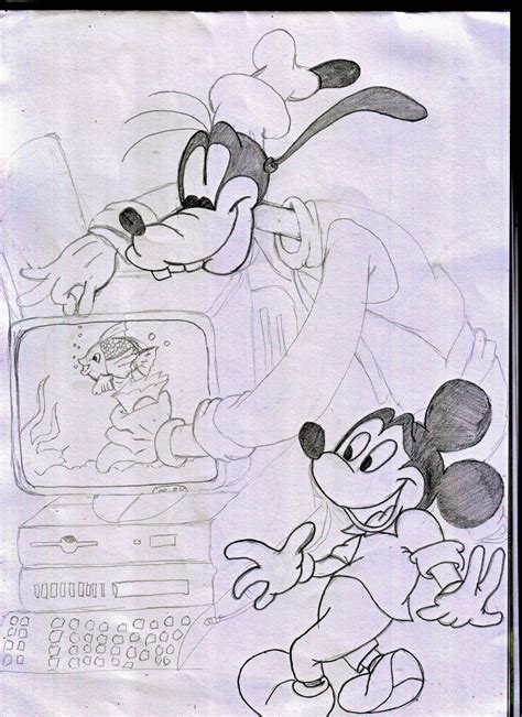 Megalisas Blog Sketsa Sederhana Gambar Mickey Mouse