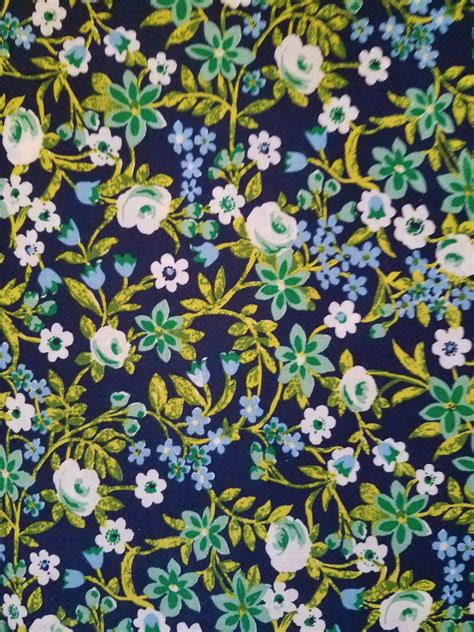 Floral Cotton Fabric Fabric By The Yard