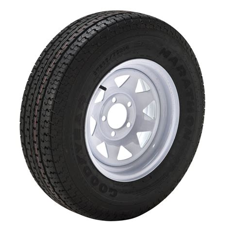 L (75 mph) load index: Goodyear Marathon 205/75 R 15 Radial Trailer Tire, 5-Lug ...