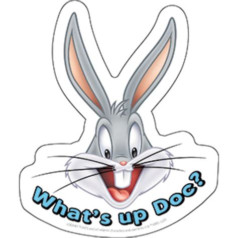 Looney Tunes Bugs Bunny Whats Up Doc Vinyl Sticker At Sticker Shoppe