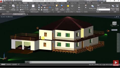 Autocad 3d House Modelling Creating The 2d Plan