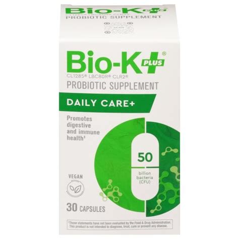Bio K Plus Daily Care Probiotic Capsules Publix Super Markets