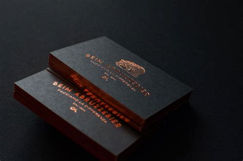 Black metal business cards are designed to impress with their matte black look and feel. Matte Black Business Card with Copper Foil Edges | ELEGANTE PRESS | Copper foil business cards ...