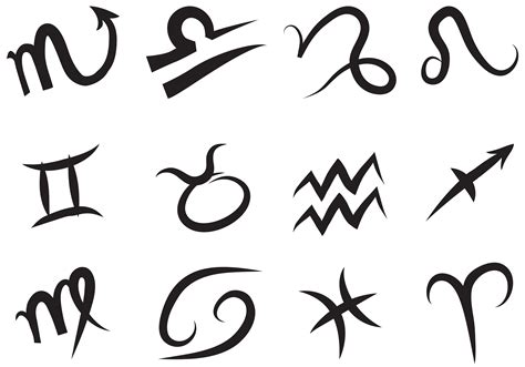 Zodiac Signs Set PNG Transparent Picture | Zodiac signs symbols, Zodiac signs aries, Zodiac ...