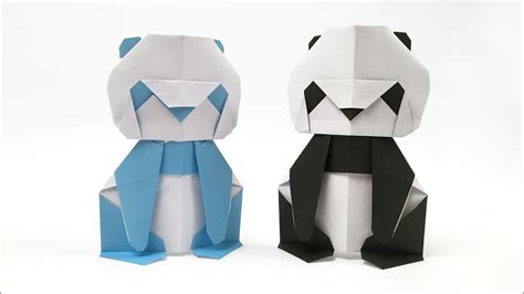 Easy Origami Panda Easy Origami Tutorial How To Make An Easy