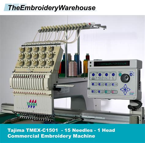 Tajima Tmex C1501 Single 1head 15 Needles Commercial Embroidery