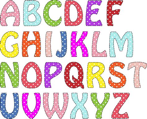 Polka Dot English Alphabet Letters Printable Stickers Free Printable