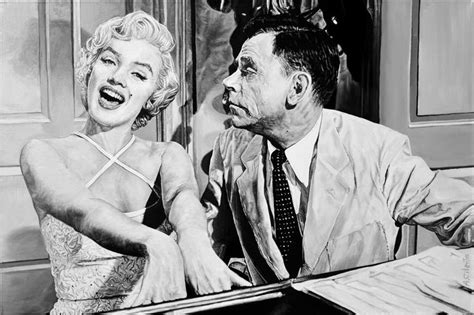 Marilyn Monroe And Tom Ewell In The Film The Seven Year Itch Painting