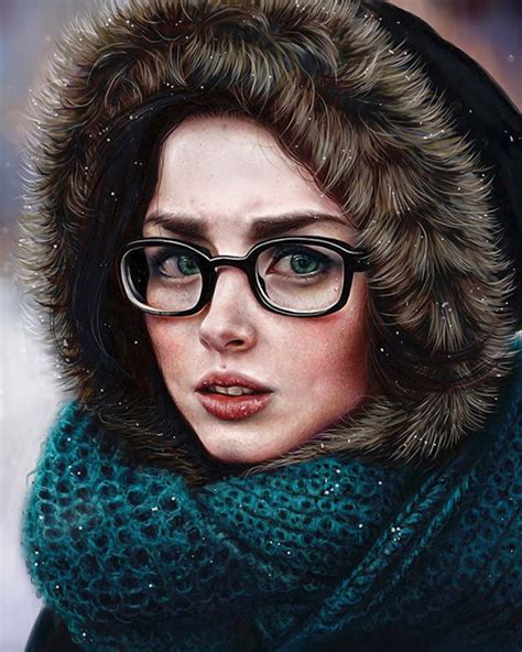 Winter Elena Sai Figurative Realism Art Beautiful