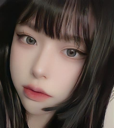 Asian Girl Anime Girl Pink Anime Monochrome Beautiful Eyes Ulzzang