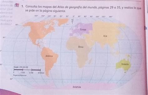 1 Consulta Los Mapas De Atlas De Geografía Del Mundo Páginas 29 A 35