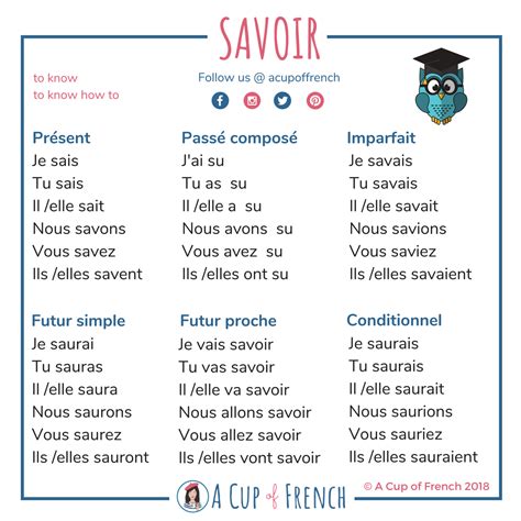 Savoir passé composé