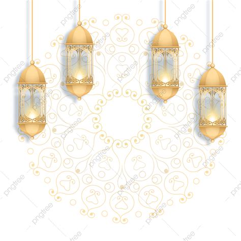 Gambar Lampu Dekorasi Ramadhan Muslim Muslim Islam Vektor Dekorasi