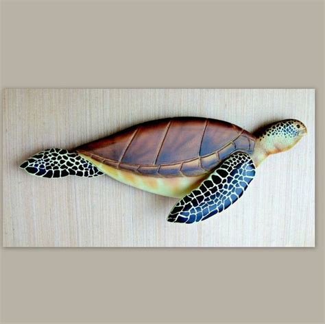 Sea Turtle Sculpture Art 29in Wood Carving Sea Turtle By Woodnarts Sea